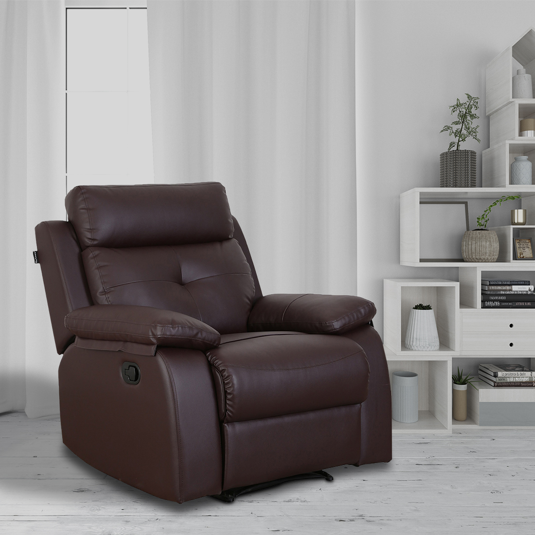 Single Seater Brown Recliner Chair - Ohio