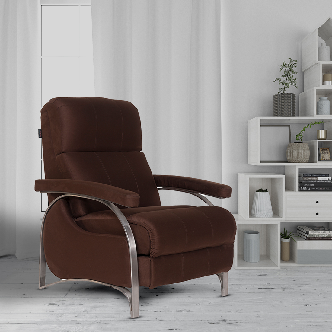 Single Seater Pushback Recliner Chair Style-645
