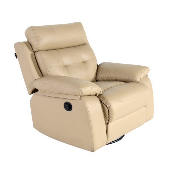 Single Seater Recliner Chair Half Leather Style 786