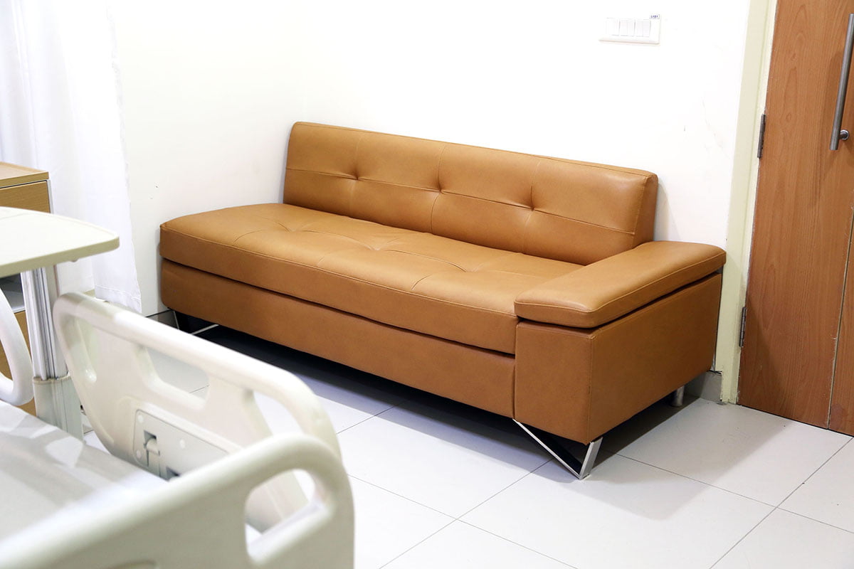 Sofa cum beds installed at Sarvodaya Hospital Faridabad
