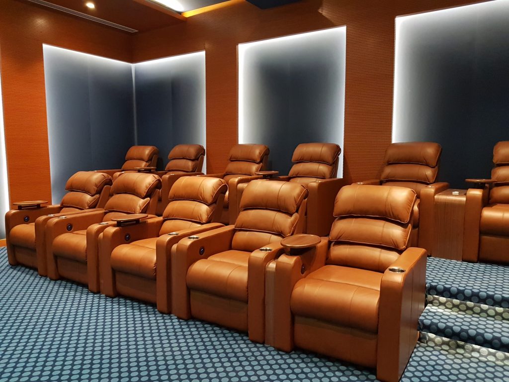 Home cinema recliner sofa discount
