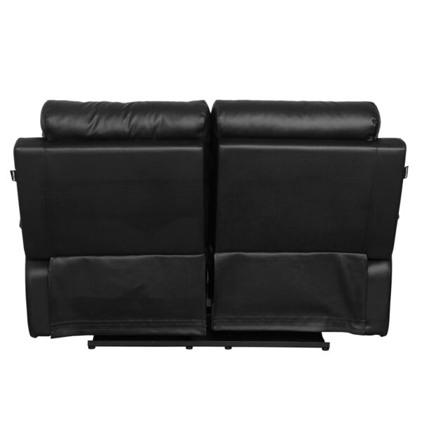 2 Seater Black Recliner Chair - Ohio