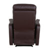 Single Seater Manual Recliner Chair - Sleek Brown PVC
