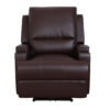 Single Seater Recliner with Cupholder - TV Chair Brown