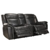 Two seater motorized recliner sofa with console – Adge