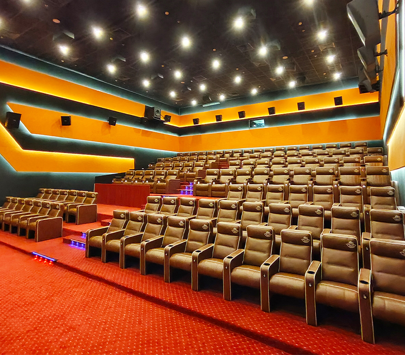 Premium Cine Deluxe Auditorium Chairs by Recliners India: Durable and Elegant Seating Solutions